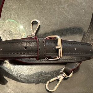 MZ Wallace Dark grey/Black and Red Leather Strap